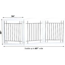 Pawland Freestanding Foldable Wire Dog Gate -Dog Supplies Shop 356195 PT3. AC SS1800 V1641616423