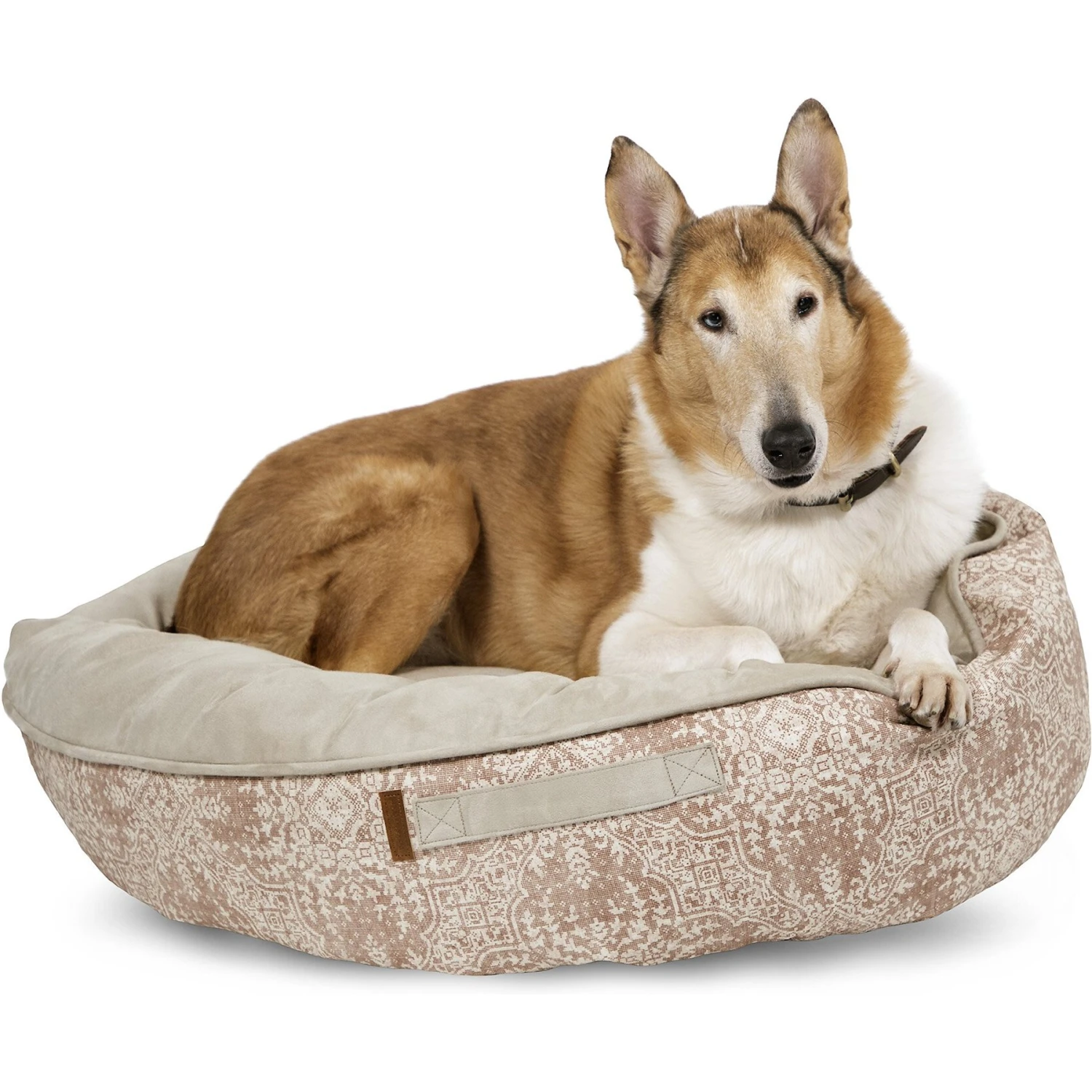 Bark And Slumber Round Cloud Bolster Dog Bed With Removable Cover 3 Bark And Slumber Round Cloud Bolster Dog Bed With Removable Cover