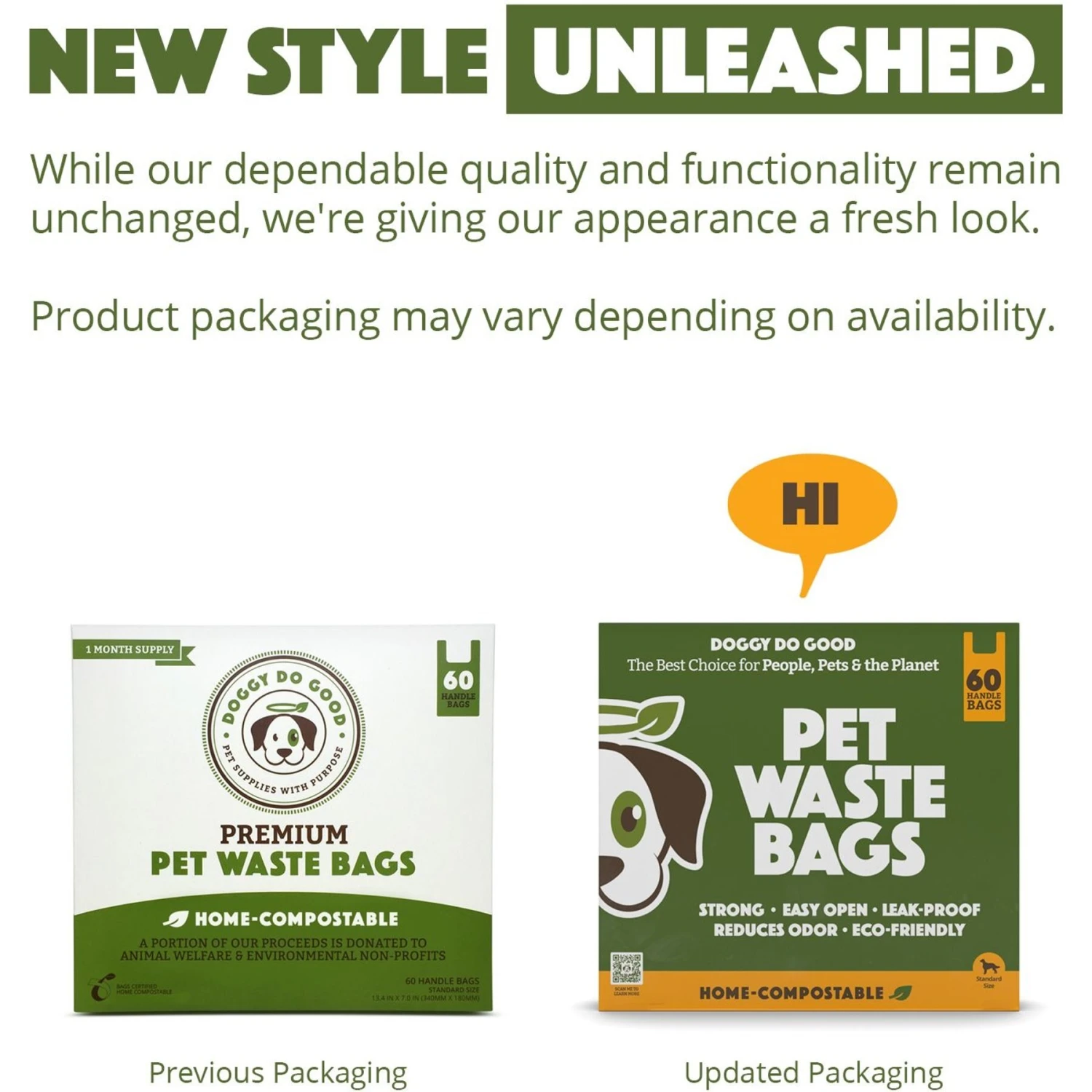 Doggy Do Good Certified Home Compostable Premium Dog & Cat Waste Bags - Handle Bags 4 Doggy Do Good Certified Home Compostable Premium Dog & Cat Waste Bags - Handle Bags - Image 2