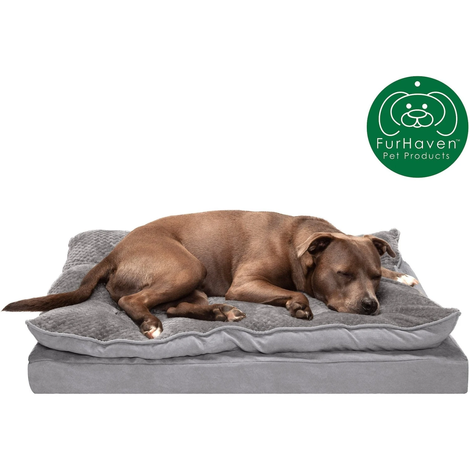 FurHaven Mink Fur & Suede PillowTop Orthopedic Cat & Dog Bed 6 FurHaven Mink Fur & Suede PillowTop Orthopedic Cat & Dog Bed - Image 4