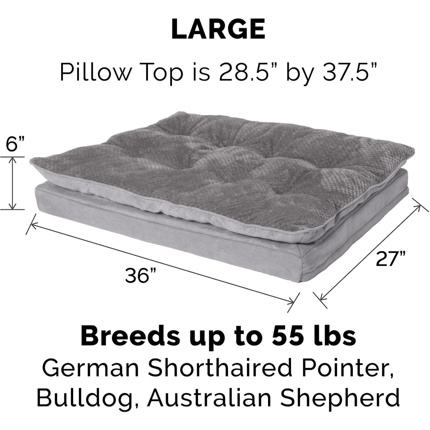 FurHaven Mink Fur & Suede PillowTop Orthopedic Cat & Dog Bed 7 FurHaven Mink Fur & Suede PillowTop Orthopedic Cat & Dog Bed - Image 5