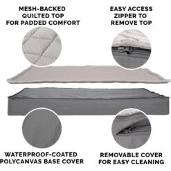 FurHaven Quilt Top Cooling Gel Convertible Indoor/Outdoor Cat & Dog Bed -Dog Supplies Shop 362151 PT4. AC SS1800 V1666817961