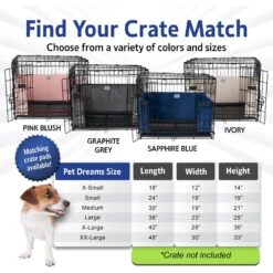 Pet Dreams Luxe Velour Dog Crate Bumper -Dog Supplies Shop 362694 PT3. AC SS1800 V1683918317