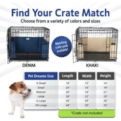 Pet Dreams Brushed Twill Dog Crate Bumper 12 Pet Dreams Brushed Twill Dog Crate Bumper -Dog Supplies Shop 362713 PT3. AC SS1800 V1683918926
