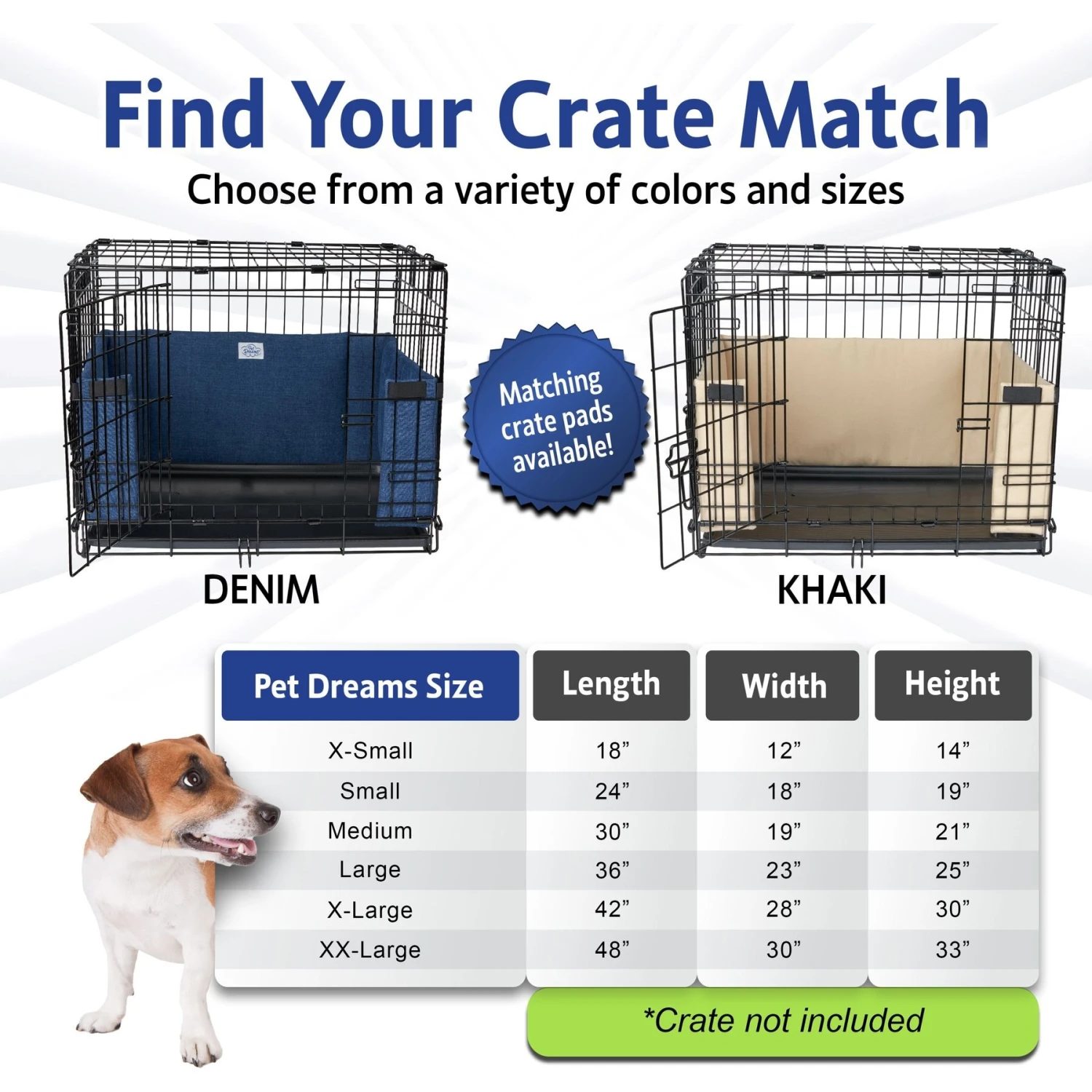 Pet Dreams Brushed Twill Dog Crate Bumper 6 Pet Dreams Brushed Twill Dog Crate Bumper - Image 4