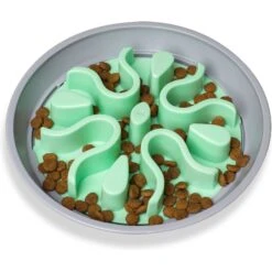 Dog Supplies Shop 8 Outward Hound Fun Feeder Wobble Slo-Bowl Dog Bowl, Mint