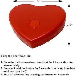 Pet Fit For Life Calming Dog Heartbeat Unit, Red, Small -Dog Supplies Shop 363335 PT2. AC SS1800 V1642775793