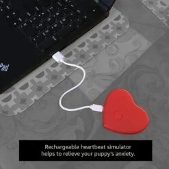 Pet Fit For Life Calming Dog Heartbeat Unit, Red, Small -Dog Supplies Shop 363335 PT3. AC SS1800 V1642776097