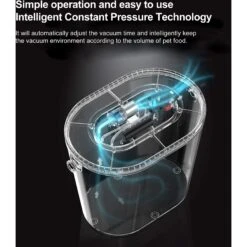 Pawshelf Vacuum Dog & Cat Food Storage Container, White, Medium -Dog Supplies Shop 364533 PT2. AC SS1800 V1646694998