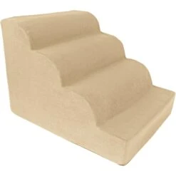 Precious Tails High Density Foam Scalloped 4 Steps Dog & Cat Stairs -Dog Supplies Shop 366770 PT3. AC SS1800 V1644377555