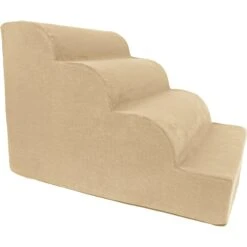 Precious Tails High Density Foam Scalloped 4 Steps Dog & Cat Stairs -Dog Supplies Shop 366770 PT4. AC SS1800 V1644382971