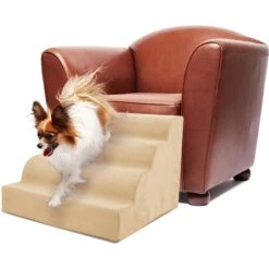 Precious Tails High Density Foam Scalloped 4 Steps Dog & Cat Stairs -Dog Supplies Shop 366770 PT8. AC SS1800 V1644364604