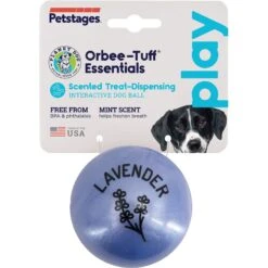 Planet Dog Orbee-Tuff Essentials Lavender Scented Interactive Dog Ball Treat Dispenser Toy, Purple -Dog Supplies Shop 367761 PT6. AC SS1800 V1644523925