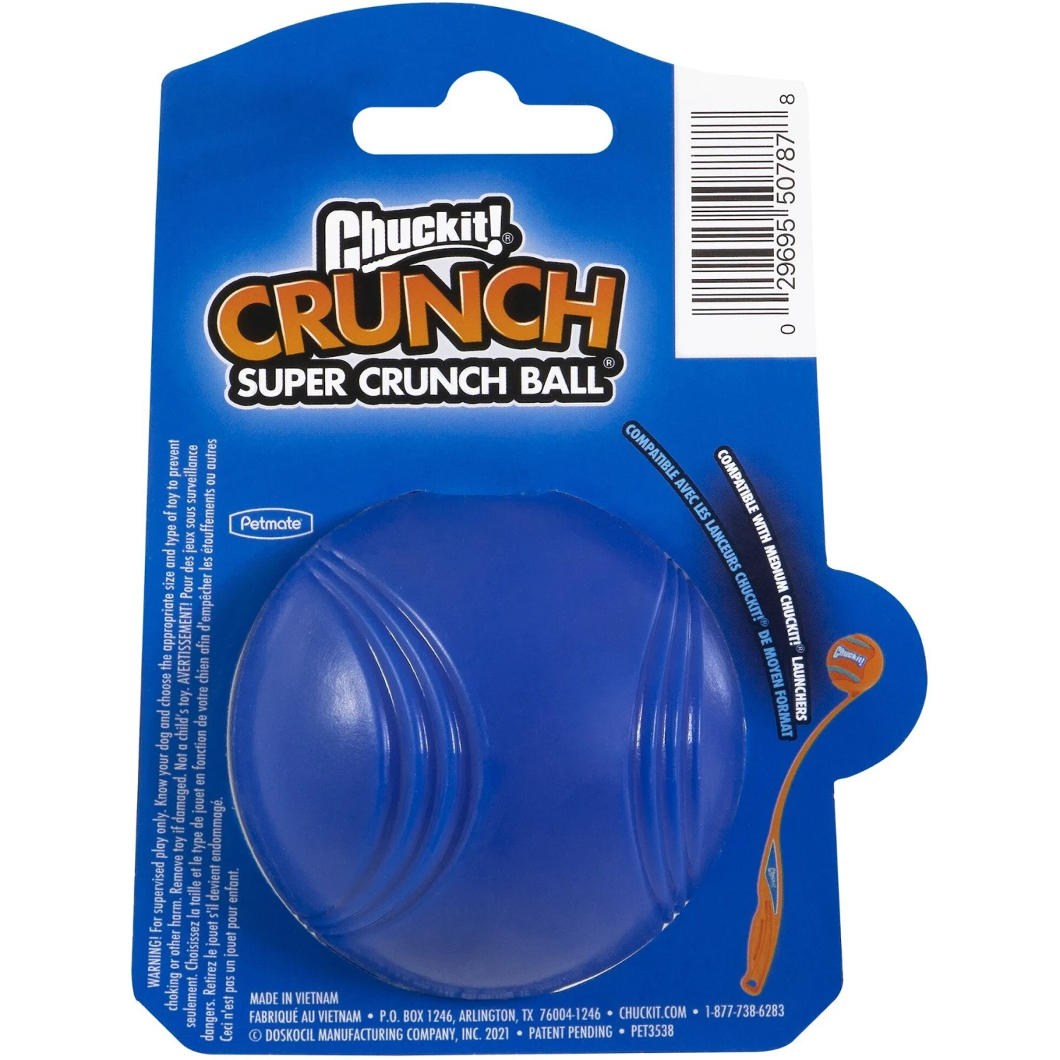 Chuckit! Super Crunch Ball, Blue 4 Chuckit! Super Crunch Ball, Blue - Image 2
