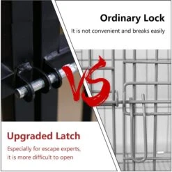 SMONTER Heavy Duty Metal Indoor & Outdoor Medium & Large Breed Dog Crate, Dark Silver -Dog Supplies Shop 517246 PT4. AC SS1800 V1657658362