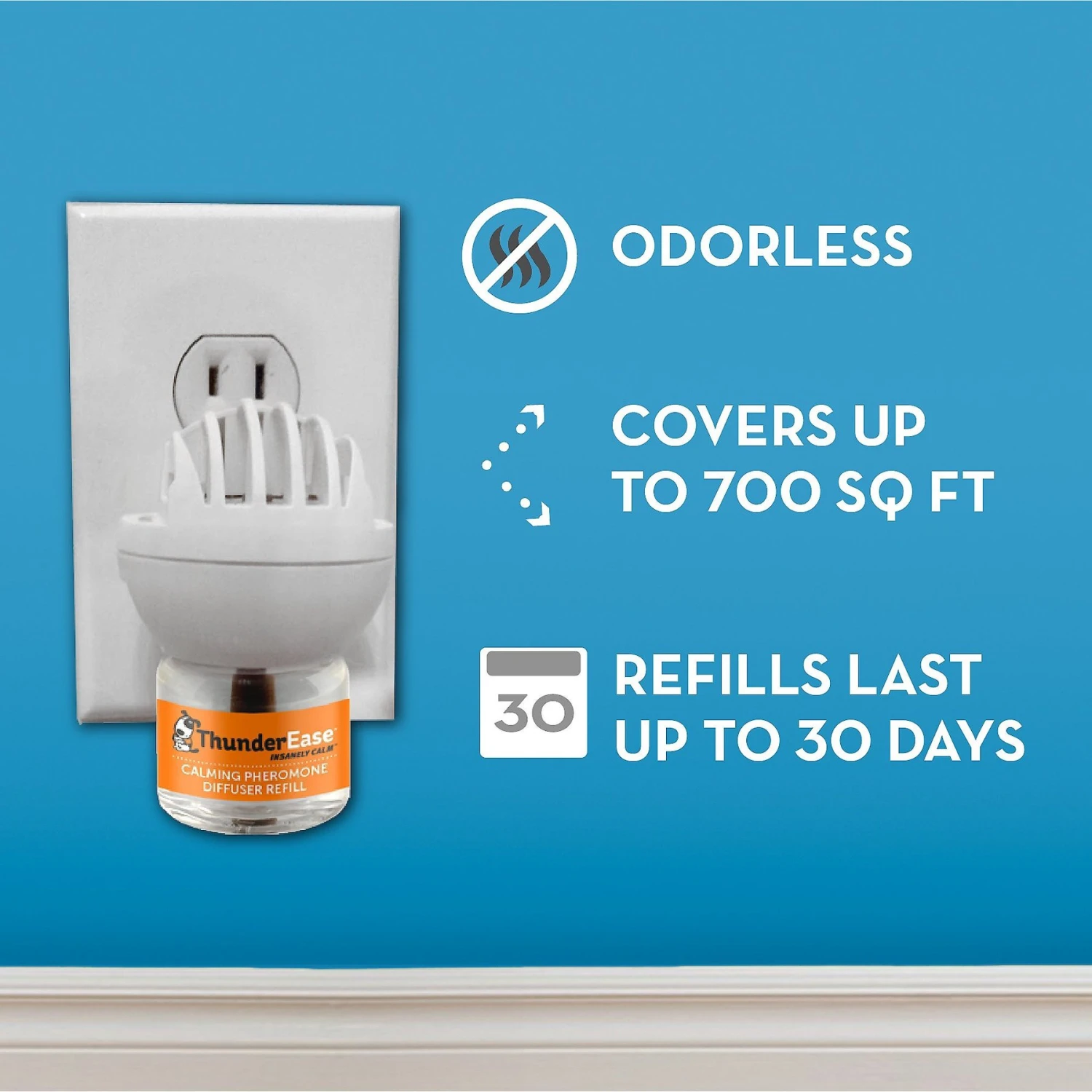 ThunderShirt Classic Anxiety & Calming Vest For Dogs, Heather Grey & ThunderEase Calming Diffuser For Dogs 10 ThunderShirt Classic Anxiety & Calming Vest For Dogs, Heather Grey & ThunderEase Calming Diffuser For Dogs - Image 8