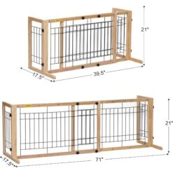 Coziwow Adjustable Freestanding Dog Gate 14 Coziwow Adjustable Freestanding Dog Gate -Dog Supplies Shop 528646 PT3. AC SS1800 V1671217899