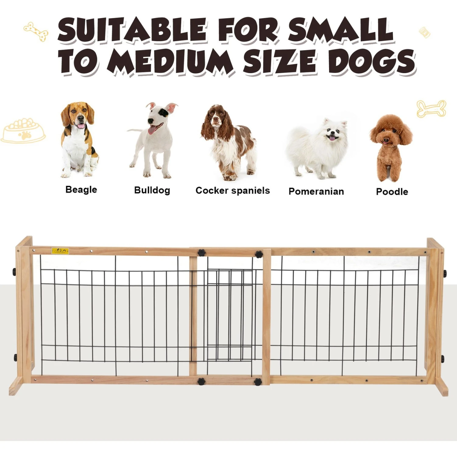 Coziwow Adjustable Freestanding Dog Gate 10 Coziwow Adjustable Freestanding Dog Gate - Image 8
