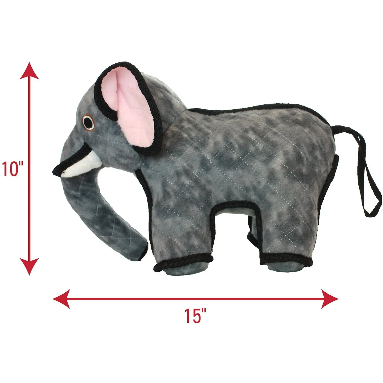Tuffy's Emery Elephant Plush Dog Toy 4 Tuffy's Emery Elephant Plush Dog Toy - Image 2