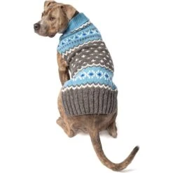 Chilly Dog Fairisle Wool Dog Sweater, Blue -Dog Supplies Shop 577734 PT2. AC SS1800 V1658430515