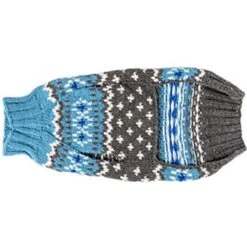 Chilly Dog Fairisle Wool Dog Sweater, Blue -Dog Supplies Shop 577734 PT5. AC SS1800 V1659025727