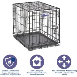 MidWest ICrate Fold & Carry Single Door Collapsible Wire Dog Crate -Dog Supplies Shop 60371 PT5. AC SS1800 V1647555509