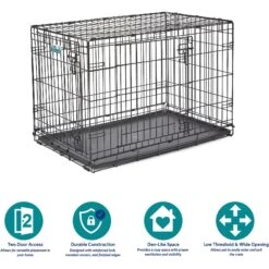 MidWest ICrate Fold & Carry Double Door Collapsible Wire Dog Crate 16 MidWest ICrate Fold & Carry Double Door Collapsible Wire Dog Crate -Dog Supplies Shop 60384 PT5. AC SS1800 V1647556125