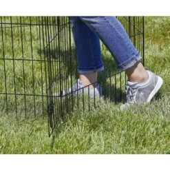 MidWest Wire Dog Exercise Pen With Step-Thru Door, Black E-Coat -Dog Supplies Shop 60389 PT6. AC SS1800 V1567184623