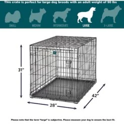 MidWest LifeStages Single Door Collapsible Wire Dog Crate -Dog Supplies Shop 60411 PT7. AC SS1800 V1647558484