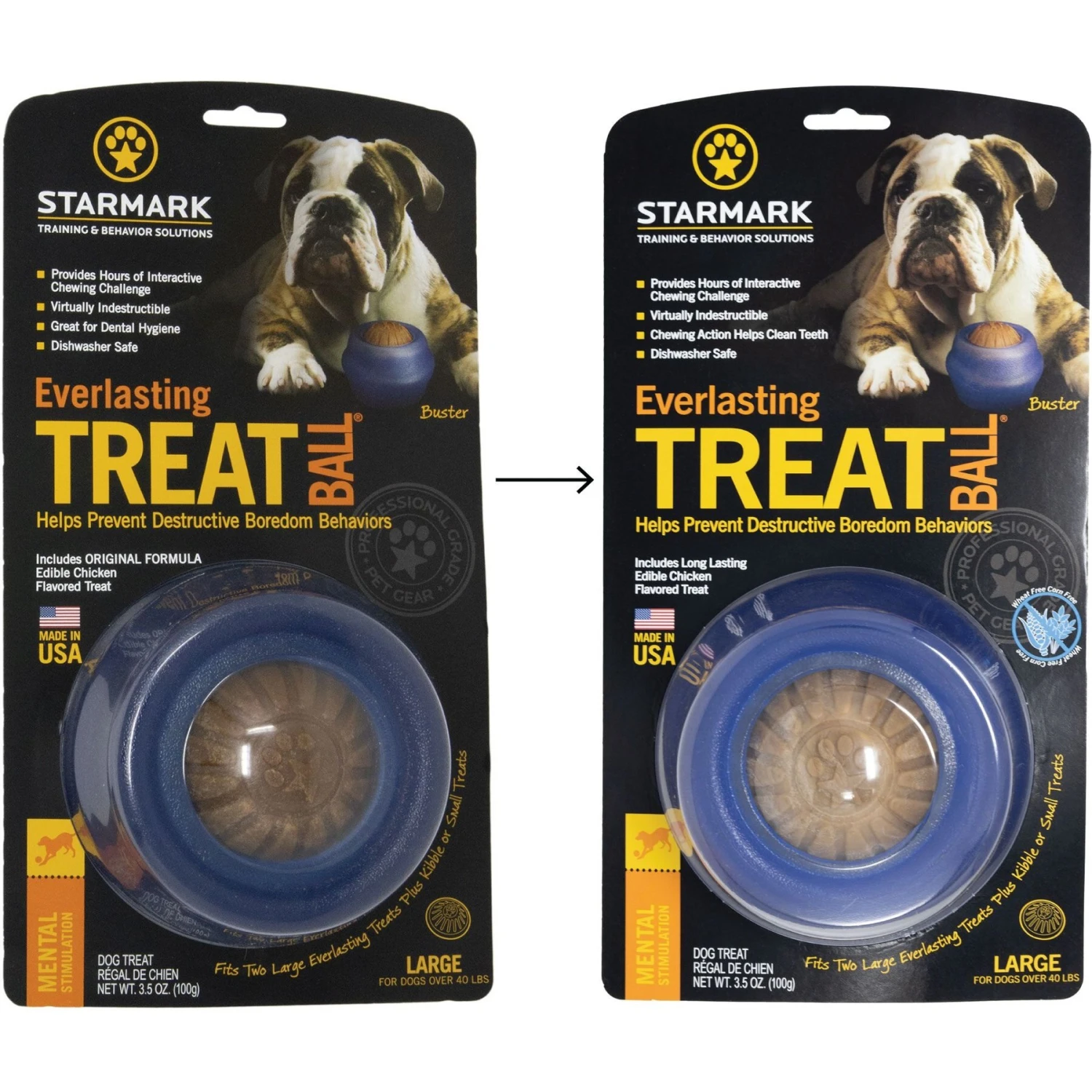 Starmark Everlasting Treat Ball Tough Dog Chew Toy 4 Starmark Everlasting Treat Ball Tough Dog Chew Toy - Image 2