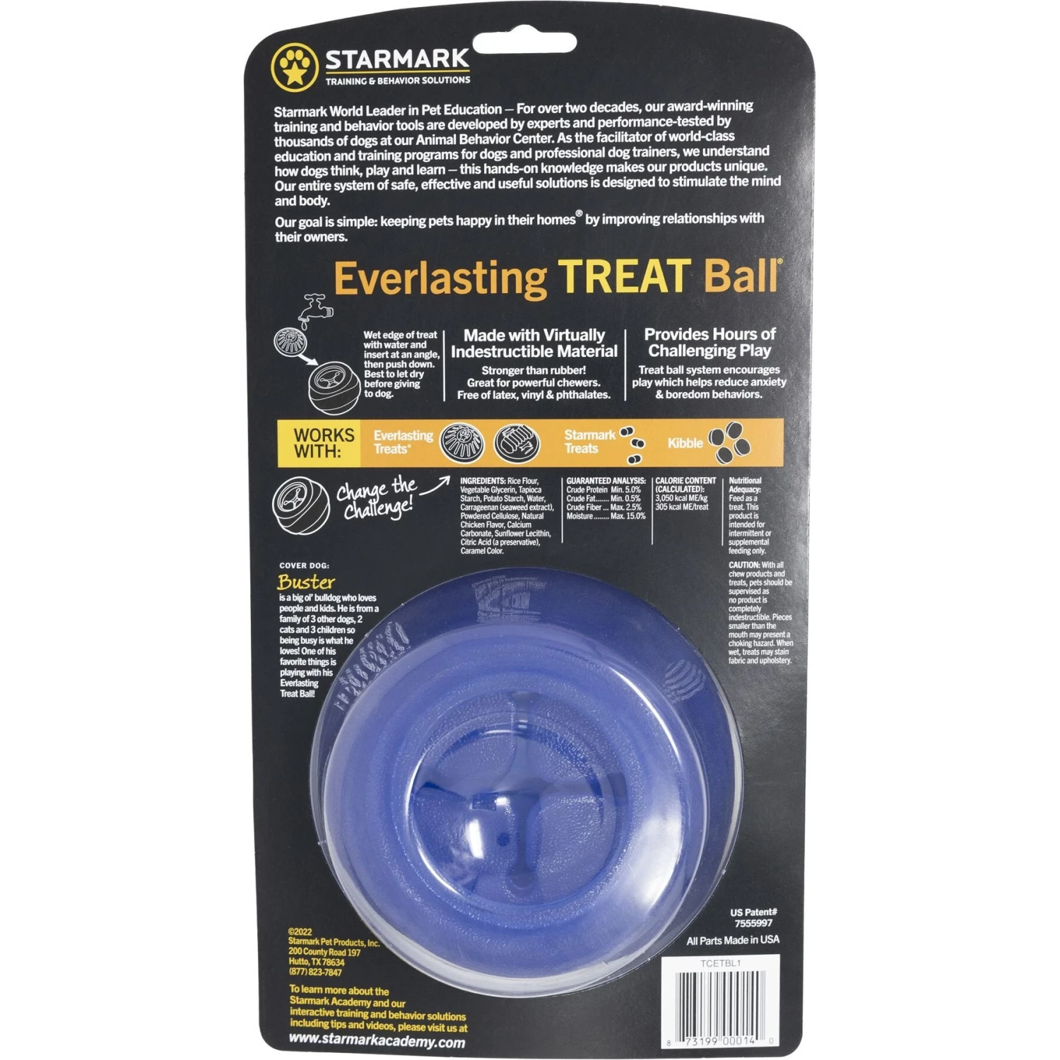 Starmark Everlasting Treat Ball Tough Dog Chew Toy 5 Starmark Everlasting Treat Ball Tough Dog Chew Toy - Image 3