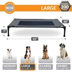 K&H Pet Products Original Pet Cot Elevated Dog Bed -Dog Supplies Shop 611958 PT3. AC SS1800 V1659484121