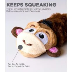 Petstages Monkey Stuffing-Free Squeaky Dog Plush Toy -Dog Supplies Shop 62012 PT2. AC SS1800 V1636522010