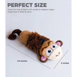 Petstages Monkey Stuffing-Free Squeaky Dog Plush Toy -Dog Supplies Shop 62012 PT3. AC SS1800 V1636506747