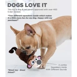 Petstages Monkey Stuffing-Free Squeaky Dog Plush Toy -Dog Supplies Shop 62012 PT6. AC SS1800 V1595565352