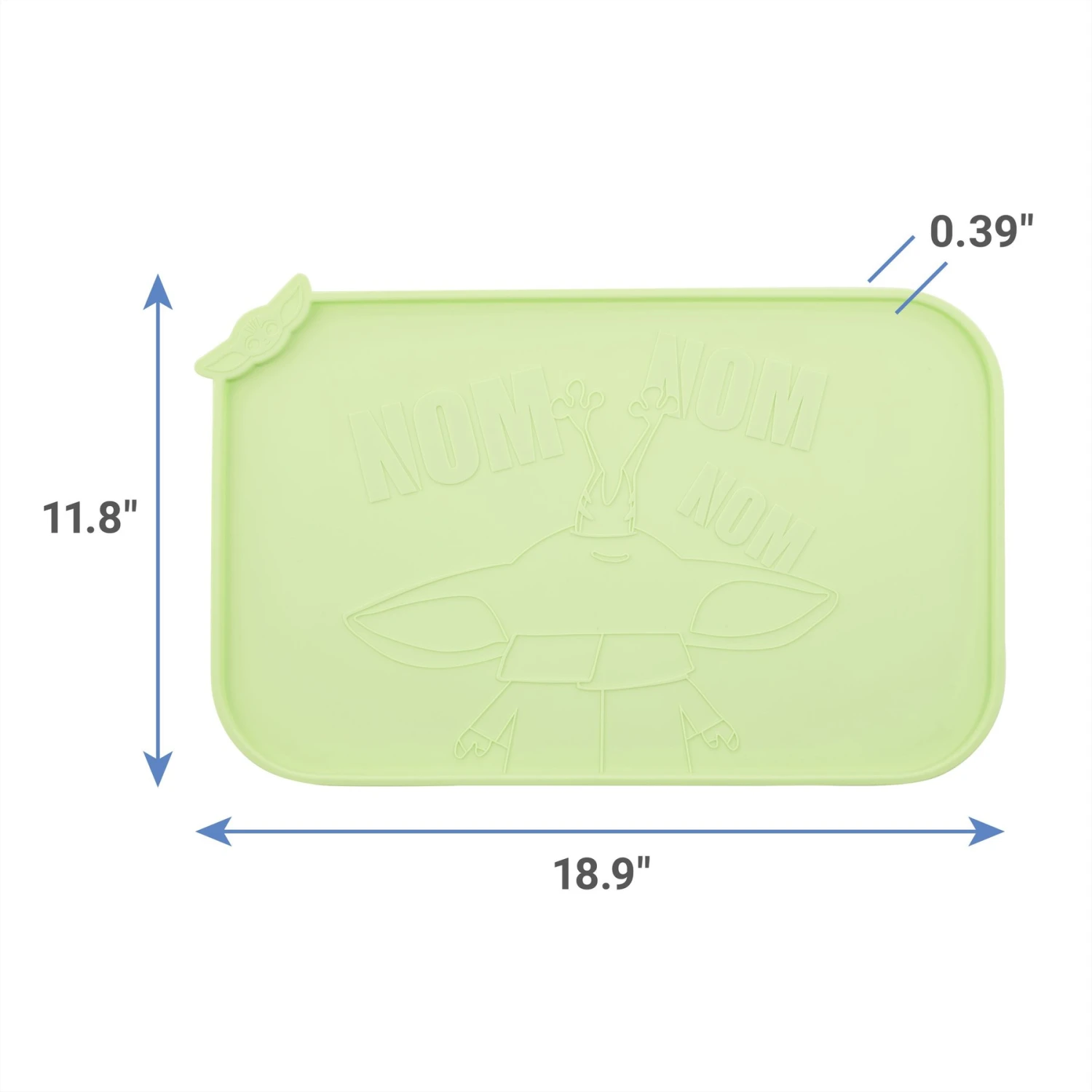STAR WARS THE MANDALORIAN GROGU Nom Nom Silicone Dog & Cat Food Mat & STAR WARS THE MANDALORIAN GROGU AUREBESH Non-Skid Stainless Steel With Melamine Stand Dog & Cat Bowl 5 STAR WARS THE MANDALORIAN GROGU Nom Nom Silicone Dog & Cat Food Mat & STAR WARS THE MANDALORIAN GROGU AUREBESH Non-Skid Stainless Steel With Melamine Stand Dog & Cat Bowl - Image 3