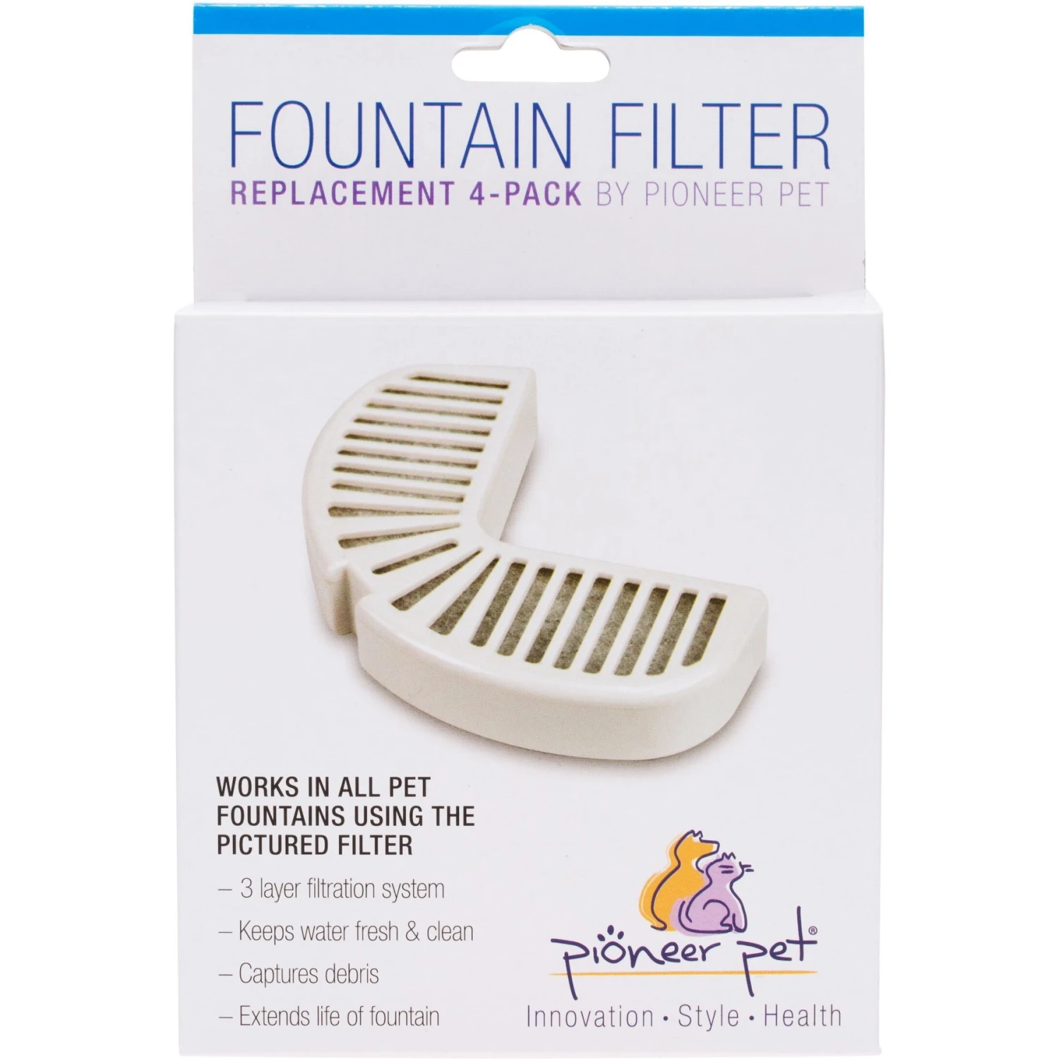 Pioneer Pet Replacement Filters For Ceramic & Stainless Steel Fountains 4 Pioneer Pet Replacement Filters For Ceramic & Stainless Steel Fountains - Image 2