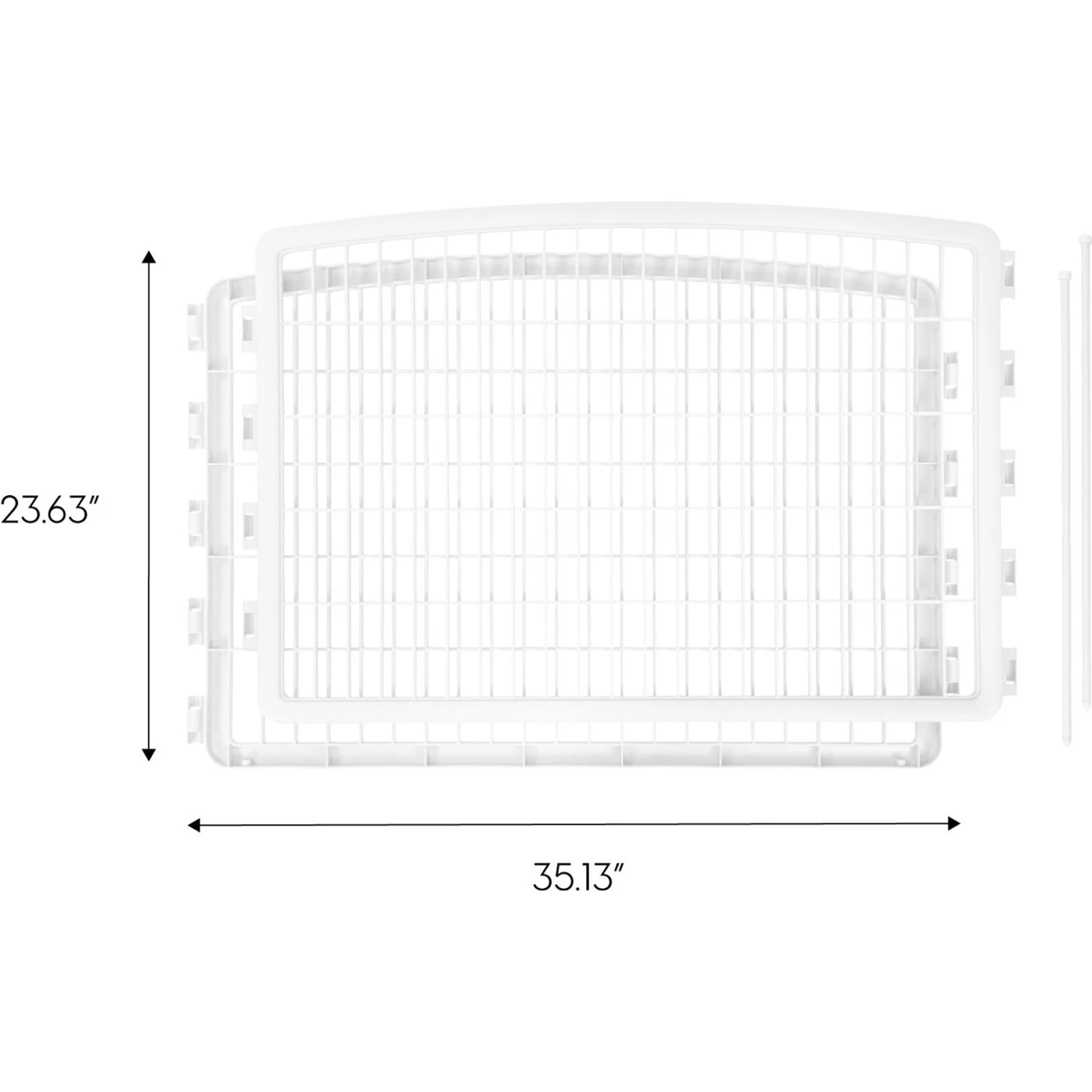 IRIS USA Dog Playpen 2-Panel Add-On, 24-in, White 7 IRIS USA Dog Playpen 2-Panel Add-On, 24-in, White - Image 5