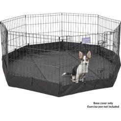 MidWest Canvas Dog Exercise Pen Base Cover Accessory, Octagonal Configuration, Black -Dog Supplies Shop 655486 PT6. AC SS1800 V1700156094