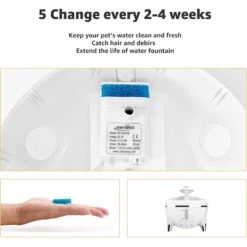 Petdiary Spaceship Water Fountain Replacement Filters, 6 Count -Dog Supplies Shop 658550 PT4. AC SS1800 V1664534191