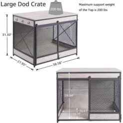 Unipaws Furniture Style Sliding Door Dog Crate 14 Unipaws Furniture Style Sliding Door Dog Crate -Dog Supplies Shop 661142 PT5. AC SS1800 V1666299307