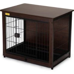 Coziwow Furniture Style Dog Crate With Removable Tray, Walnut -Dog Supplies Shop 661310 PT3. AC SS1800 V1669096933