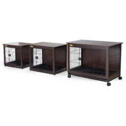 Coziwow Furniture Style Dog Crate With Removable Tray, Walnut -Dog Supplies Shop 661310 PT8. AC SS1800 V1669094468