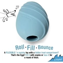 Nylabone Creative Play Eggi Dog Treat Toy, Blue, Large -Dog Supplies Shop 665686 PT1. AC SS1800 V1679081959