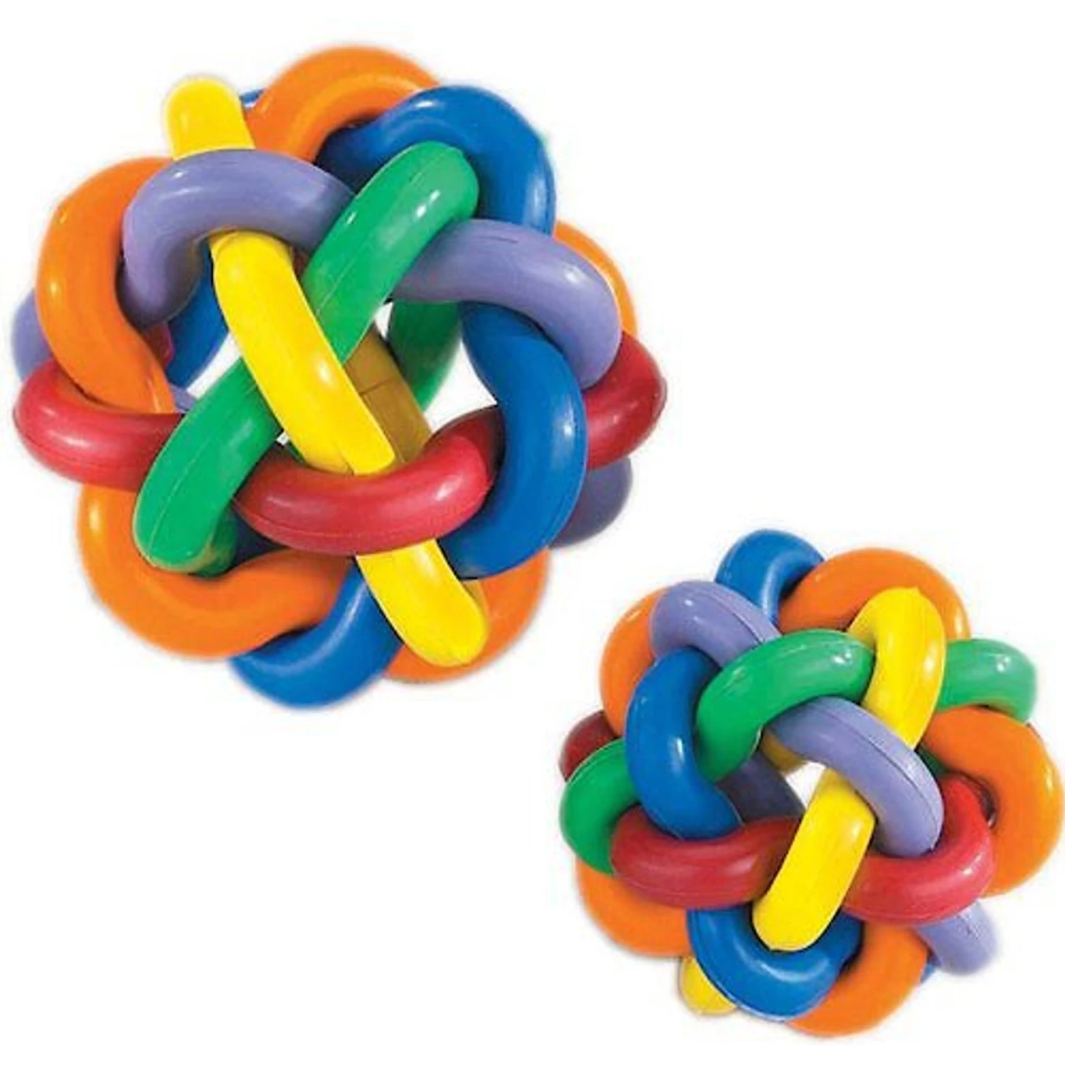 Multipet Nobbly Wobbly Ball Dog Toy, Color Varies 4 Multipet Nobbly Wobbly Ball Dog Toy, Color Varies - Image 2