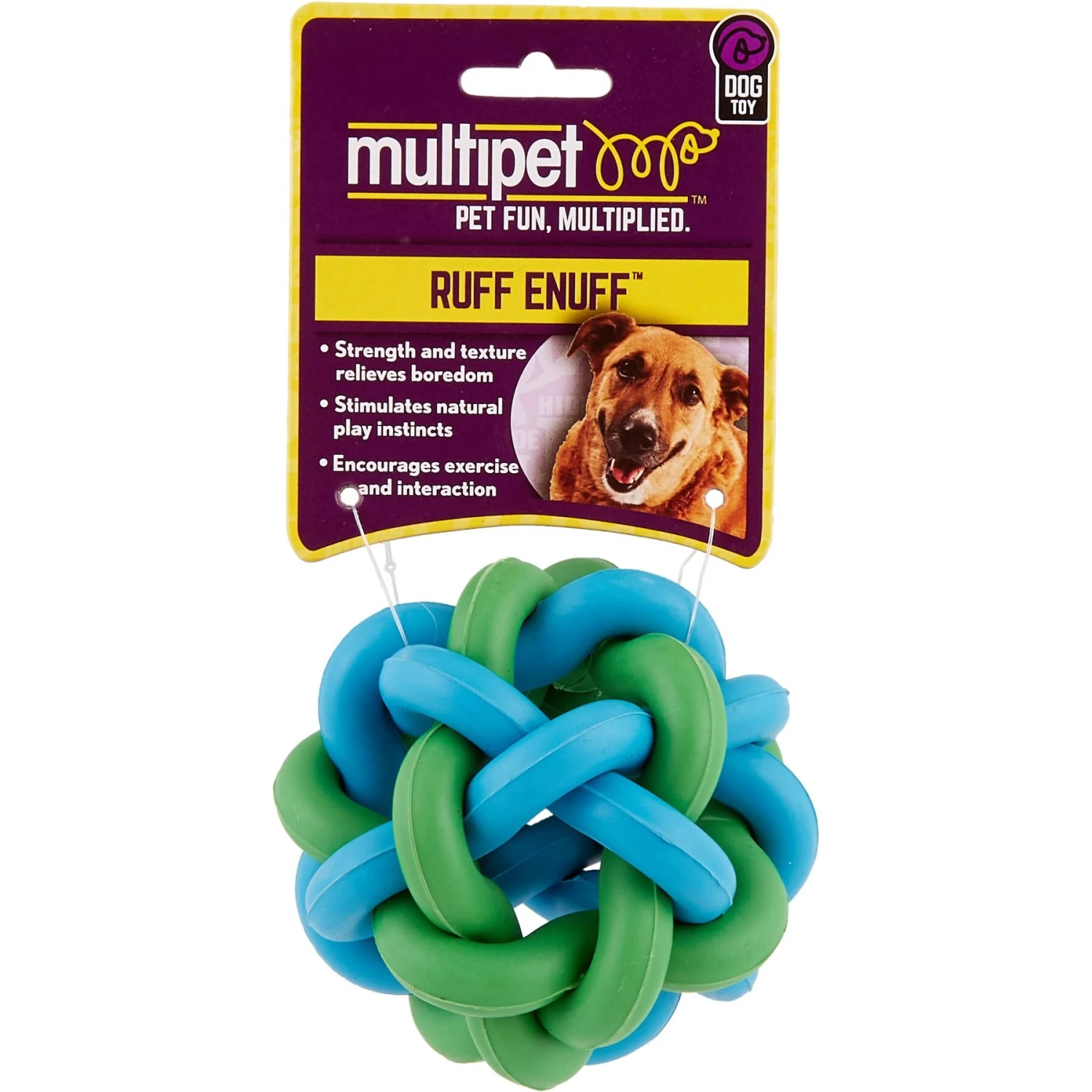 Multipet Nobbly Wobbly Ball Dog Toy, Color Varies 8 Multipet Nobbly Wobbly Ball Dog Toy, Color Varies - Image 6