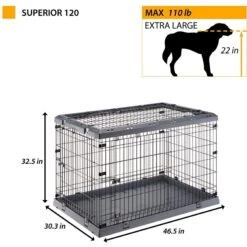 Ferplast Superior Hybrid ECO Dog Crate & Playpen, Gray -Dog Supplies Shop 688502 PT5. AC SS1800 V1667598678