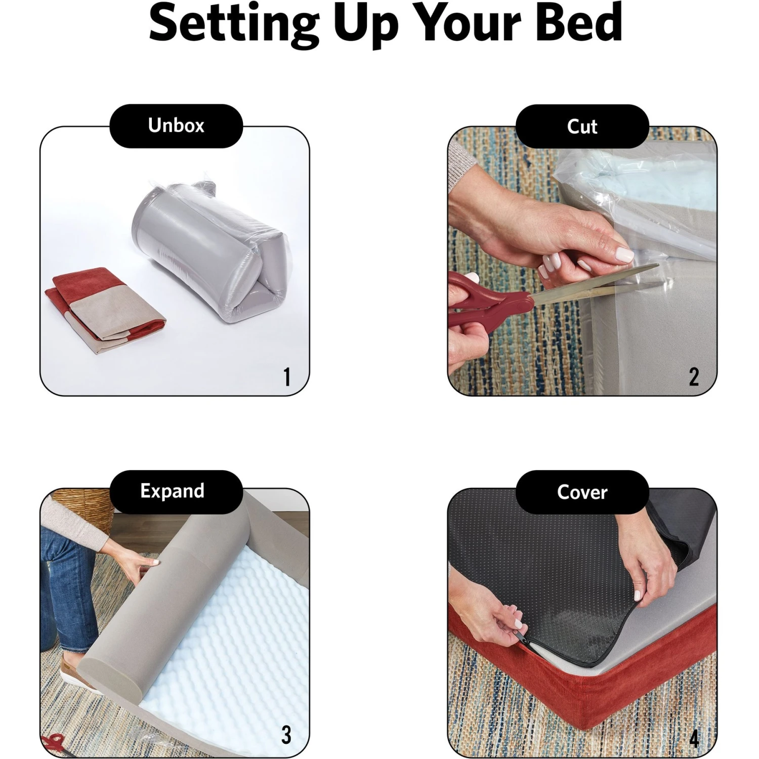 MidWest Signature QuietTime Memory Foam Dog & Cat Bed Sofa 8 MidWest Signature QuietTime Memory Foam Dog & Cat Bed Sofa - Image 6