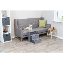 TRIXIE Velour Foldable Cat & Dog Stairs With Storage, Gray 13 TRIXIE Velour Foldable Cat & Dog Stairs With Storage, Gray -Dog Supplies Shop 701518 PT2. AC SS1800 V1668550700