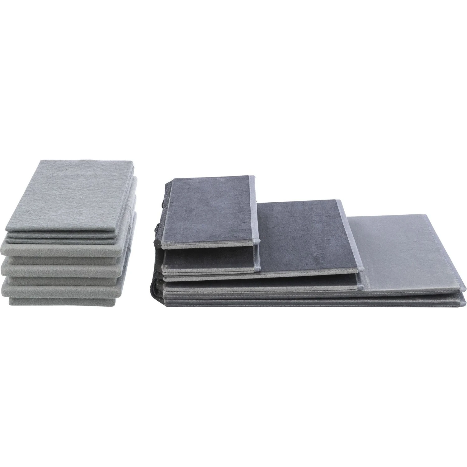 TRIXIE Velour Foldable Cat & Dog Stairs With Storage, Gray 11 TRIXIE Velour Foldable Cat & Dog Stairs With Storage, Gray - Image 9